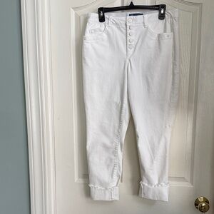 Democracy White Button-Up Women Jeans